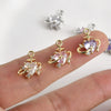 Copper Pendant Zircon Love Planet Diy Handmade Jewelry Accessories Electroplated