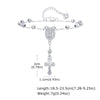 Copper Personality Flower Beads Oval Cross Bracelet For Women