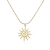 Copper Personalized Twisted Sunflower Jewelry Sets With Electroplating Include Earrings Necklaces