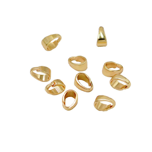 Copper Plated Gold Melon Seed Buckle Necklace Diy Pendant Material
