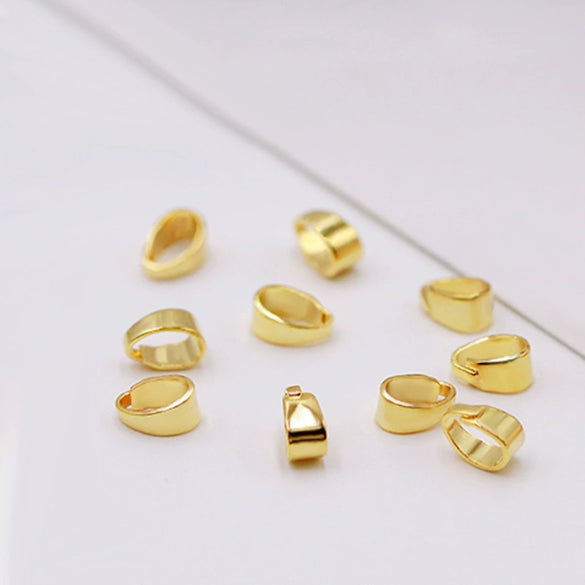 Copper Plated Gold Melon Seed Buckle Necklace Diy Pendant Material