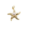 Copper Plated Gold Ocean Shell Starfish Conch Accessories Jewelry Bracelet Necklace Earrings Pendant With Animal Style And Electroplating Technology