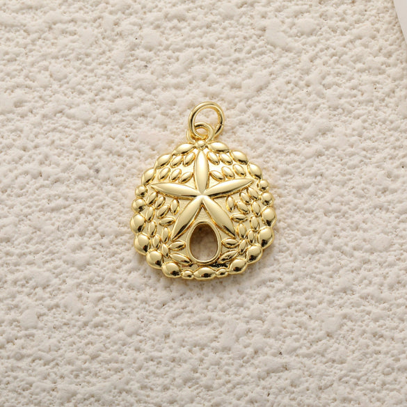 Copper Plated Gold Ocean Shell Starfish Conch Accessories Jewelry Bracelet Necklace Earrings Pendant With Animal Style And Electroplating Technology
