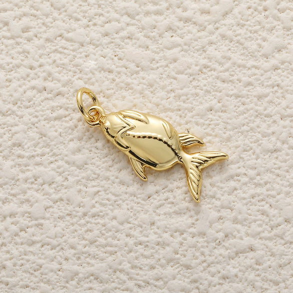Copper Plated Gold Ocean Shell Starfish Conch Accessories Jewelry Bracelet Necklace Earrings Pendant With Animal Style And Electroplating Technology
