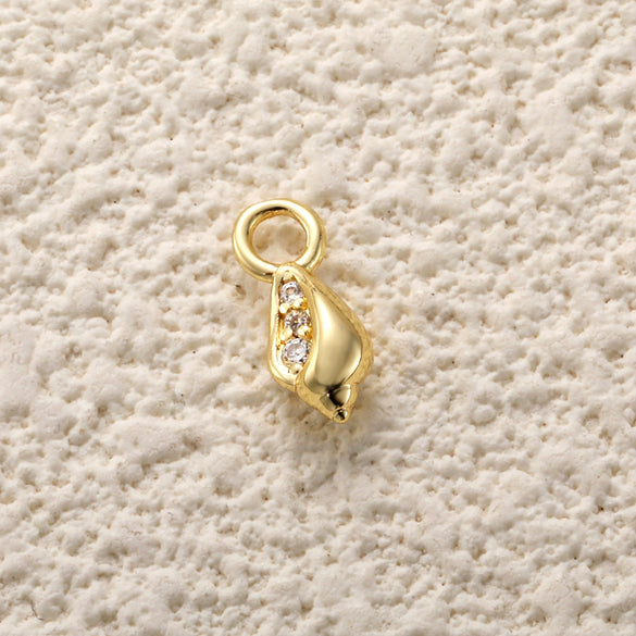 Copper Plated Gold Ocean Shell Starfish Conch Accessories Jewelry Bracelet Necklace Earrings Pendant With Animal Style And Electroplating Technology