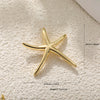 Copper Plated Gold Ocean Shell Starfish Conch Accessories Jewelry Bracelet Necklace Earrings Pendant With Animal Style And Electroplating Technology
