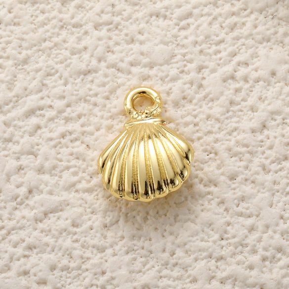 Copper Plated Gold Ocean Shell Starfish Conch Accessories Jewelry Bracelet Necklace Earrings Pendant With Animal Style And Electroplating Technology