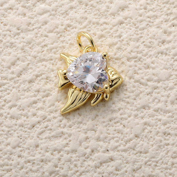 Copper Plated Gold Ocean Shell Starfish Conch Accessories Jewelry Bracelet Necklace Earrings Pendant With Animal Style And Electroplating Technology