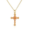 Copper Plated 18K Gold Microinlaid Zircon Geometric Pendant Necklace For Female Light Luxury Style
