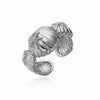 Copper Plated 18K Gold Shell Starfish Animal Zodiac Ring Electroplating