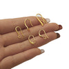 Copper Plated 18K Real Gold Handmade Ear Hook Earrings Jewelry With Gold Hook Metal Accessories Electroplating
