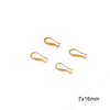 Copper Plated 18K Real Gold Handmade Ear Hook Earrings Jewelry With Gold Hook Metal Accessories Electroplating
