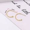 Copper Plated 925 Silver Cshaped Electroplated Earring Accessories