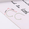 Copper Plated 925 Silver Cshaped Electroplated Earring Accessories