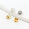 Copper Plated Zircon Petals Diy Bracelet Accessories Loose Beads Electroplated Beading Material