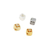 Copper Plated Zircon Petals Diy Bracelet Accessories Loose Beads Electroplated Beading Material
