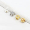 Copper Plated Zircon Petals Diy Bracelet Accessories Loose Beads Electroplated Beading Material