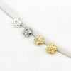 Copper Plated Zircon Petals Diy Bracelet Accessories Loose Beads Electroplated Beading Material