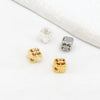 Copper Plated Zircon Petals Diy Bracelet Accessories Loose Beads Electroplated Beading Material