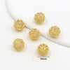 Copper Plated Zircon Spacer Loose Beads Electroplated Diy Bracelet Necklace Accessories