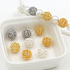 Copper Plated Zircon Spacer Loose Beads Electroplated Diy Bracelet Necklace Accessories
