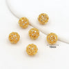 Copper Plated Zircon Spacer Loose Beads Electroplated Diy Bracelet Necklace Accessories