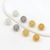 Copper Plated Zircon Spacer Loose Beads Electroplated Diy Bracelet Necklace Accessories