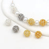 Copper Plated Zircon Spacer Loose Beads Electroplated Diy Bracelet Necklace Accessories
