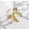 Copper Plating Circle Heart Shape Bow Knot Open Rings