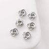 Copper Pocket Twist Gasket Triple Flower Bead Diy Ear Jewelry Necklace Bracelet Pendant Accessories 14K Gold Plated Electroplated