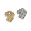 Copper Real Gold Electroplated Animal Zodiac Snakeshaped Highend Unisex Ring