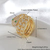 Copper Real Gold Electroplated Animal Zodiac Snakeshaped Highend Unisex Ring