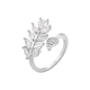 Copper Ring Inlaid With Pearls Geometric Heart Shape Light Luxury Style For Ladies