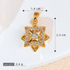 Copper Rotatable Sunflower And Leaf Style Pendant Necklace And Earrings Accessories With Electroplating