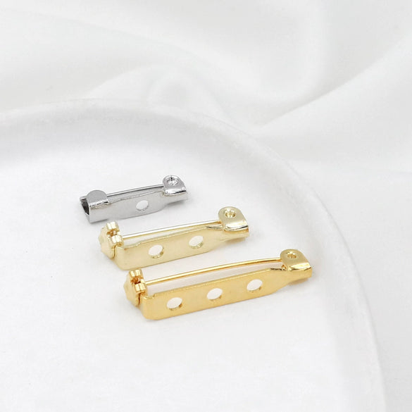 Copper Rotating Hole Pin Electroplated Brooch Holder Diy Corsage Pin Accessories
