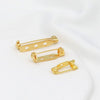 Copper Rotating Hole Pin Electroplated Brooch Holder Diy Corsage Pin Accessories