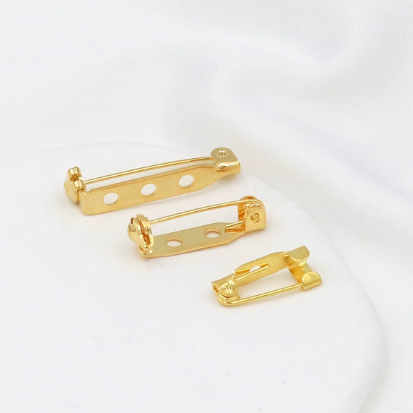 Copper Rotating Hole Pin Electroplated Brooch Holder Diy Corsage Pin Accessories