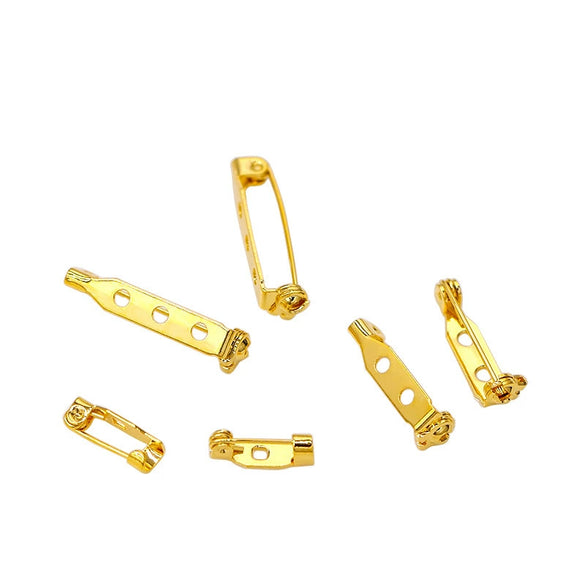 Copper Rotating Hole Pin Electroplated Brooch Holder Diy Corsage Pin Accessories