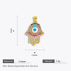 Copper Round Glasses Palm Eyes Virgin Pendant Jewelry Accessories With Totem Pattern And Electroplating