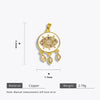 Copper Round Glasses Palm Eyes Virgin Pendant Jewelry Accessories With Totem Pattern And Electroplating