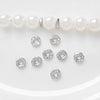 Copper Round Jewelry Spacer Gasket Electroplated Preserve Color Diy Handmade Bracelet Necklace Beaded Accessories
