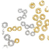 Copper Round Jewelry Spacer Gasket Electroplated Preserve Color Diy Handmade Bracelet Necklace Beaded Accessories