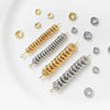 Copper Round Jewelry Spacer Gasket Electroplated Preserve Color Diy Handmade Bracelet Necklace Beaded Accessories