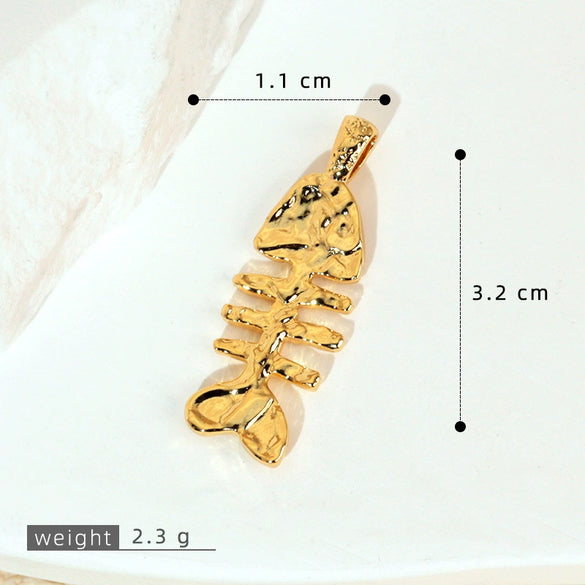 Copper Seashell Conch Crab Minimalist Animal Style Electroplated Women's Jewelry Pendant