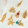 Copper Seashell Conch Crab Minimalist Animal Style Electroplated Women's Jewelry Pendant