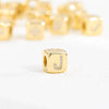 Copper Set Zircon Inlaid Dice Pendant Necklace With Letters Numbers Text Pattern And String Of Pearls Chain