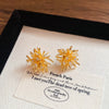 Copper Silver Needle Zircon Fireworks Geometric Light Luxury Women's Earrings Real Gold Electroplated