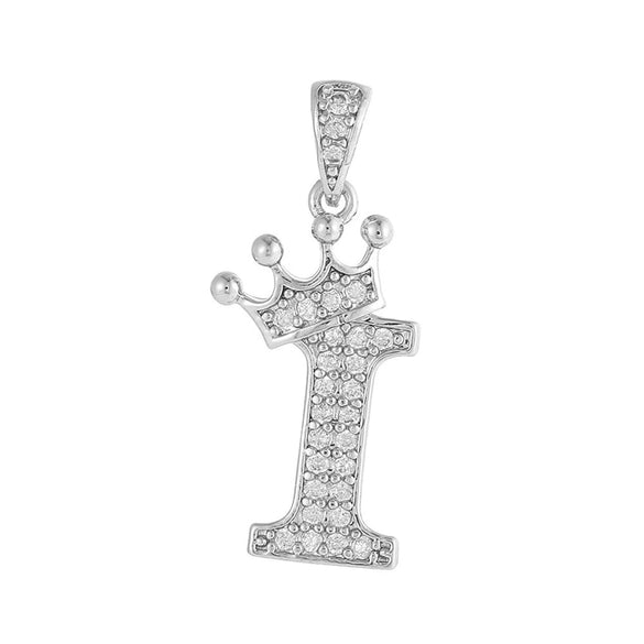 Copper Silver Plated Handmade Diy Pendant Accessories Set With Zircon And Letter Design For Necklace And Bracelet