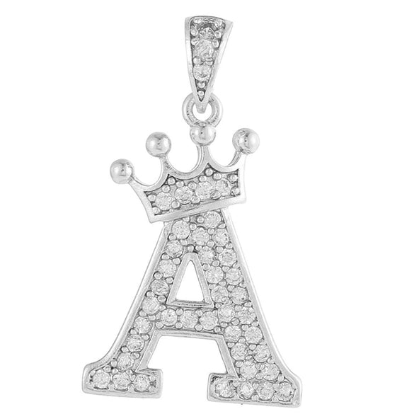 Copper Silver Plated Handmade Diy Pendant Accessories Set With Zircon And Letter Design For Necklace And Bracelet