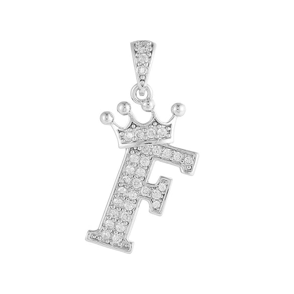 Copper Silver Plated Handmade Diy Pendant Accessories Set With Zircon And Letter Design For Necklace And Bracelet